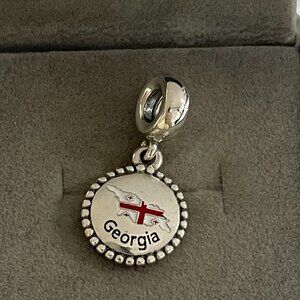 Pandora Georgia Flag Map Pendant Exclusive Charm